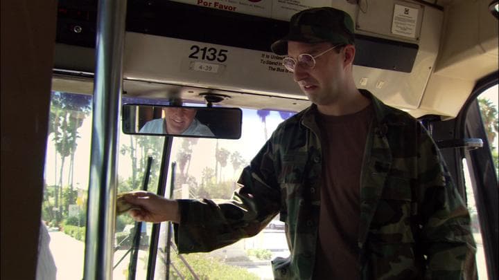 so Buster was taking  his very first bus ride.