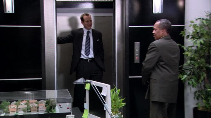 is holding the elevator for the guy  who doesn't make that in three months.