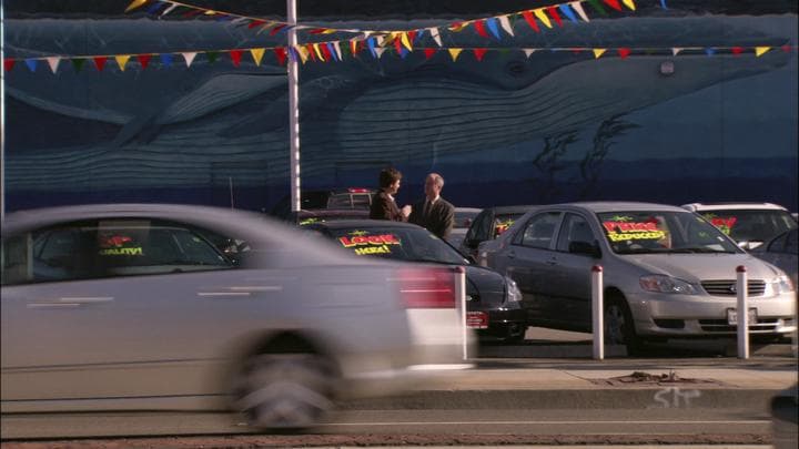 Meanwhile, Michael went to get  a good deal on a modest company car.