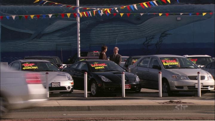 Meanwhile, Michael went to get  a good deal on a modest company car.