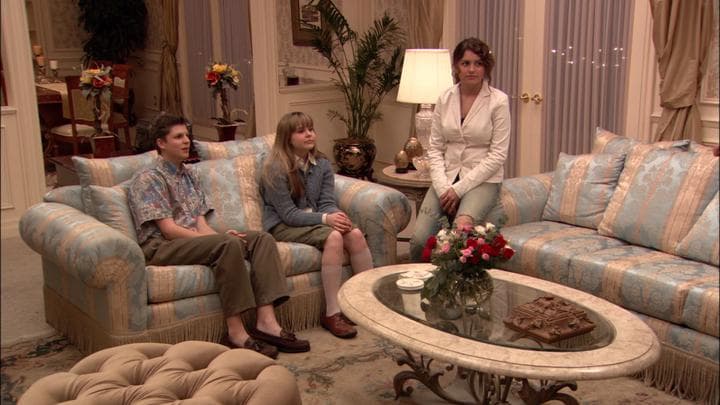 And George Michael and Maeby  brought Ann to the penthouse...