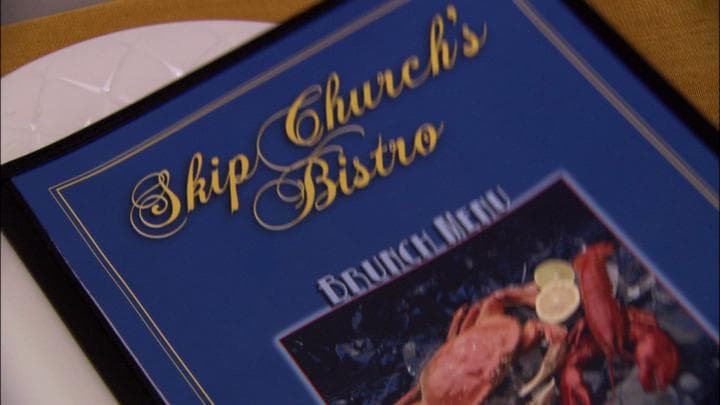 the bistro was also famous  for something called the Skip's Scramble-