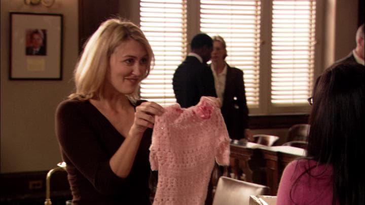 - I knitted you something.  - Oh, Juror Number Four!