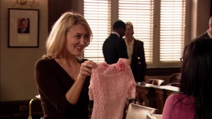 - I knitted you something.  - Oh, Juror Number Four!