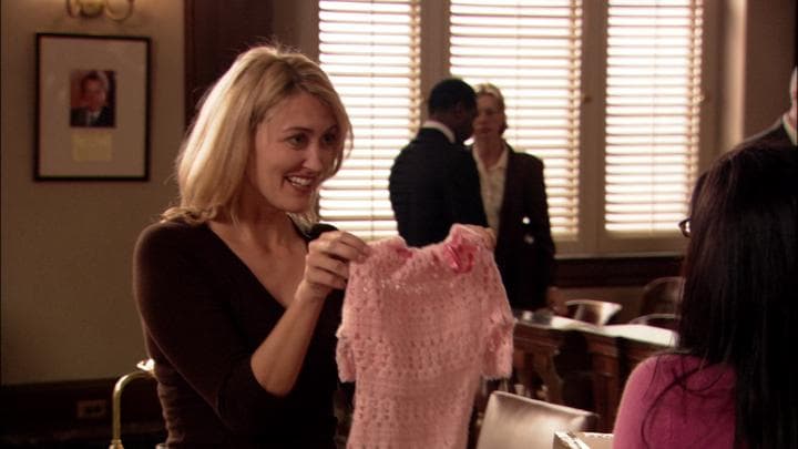 - I knitted you something.  - Oh, Juror Number Four!