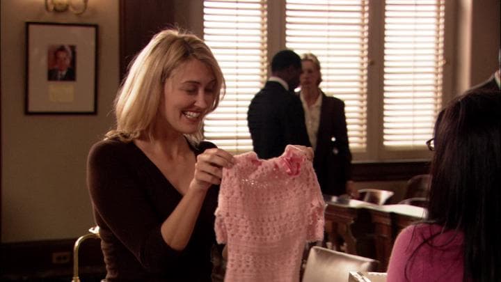 - I knitted you something.  - Oh, Juror Number Four!