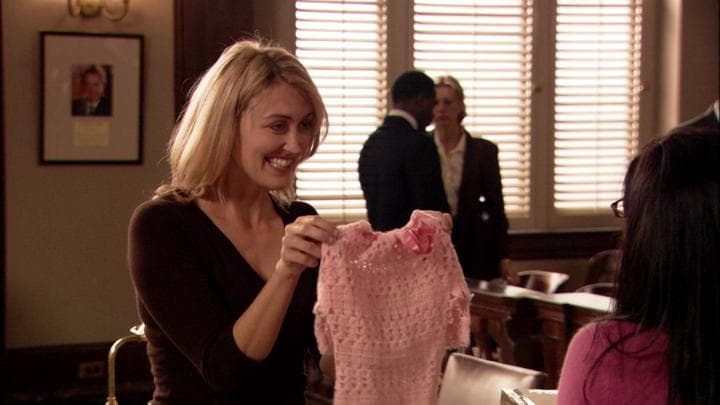 - I knitted you something.  - Oh, Juror Number Four!