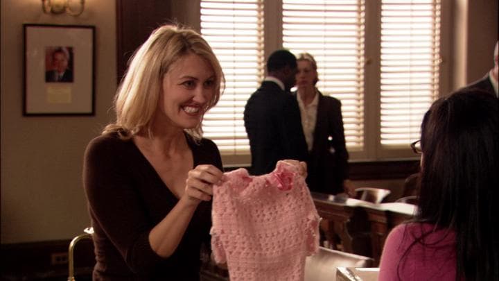 - I knitted you something.  - Oh, Juror Number Four!