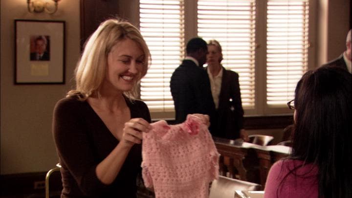 - I knitted you something.  - Oh, Juror Number Four!