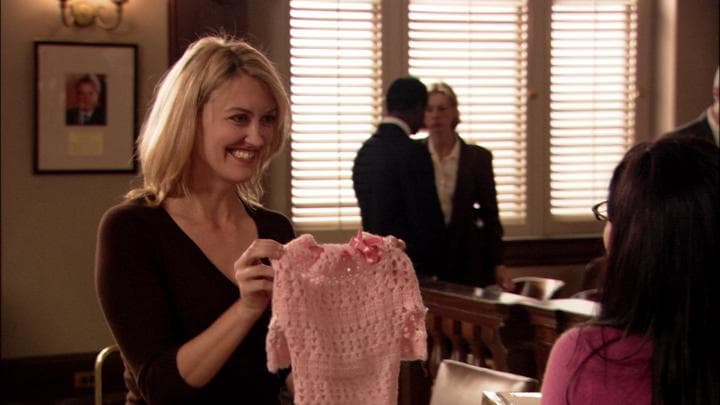 - I knitted you something.  - Oh, Juror Number Four!