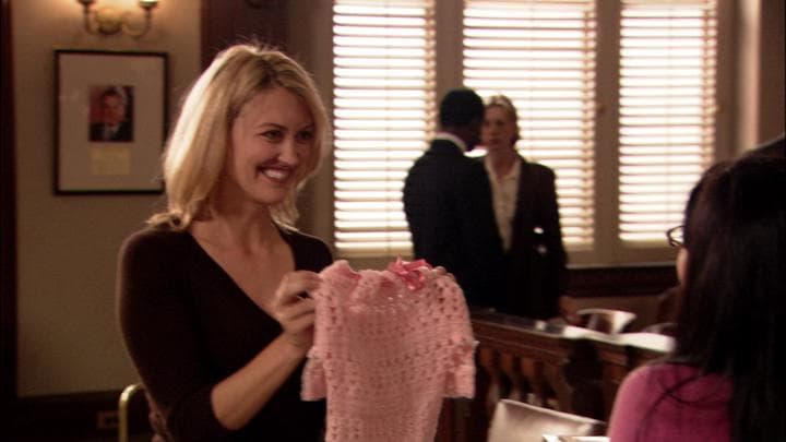 - I knitted you something.  - Oh, Juror Number Four!