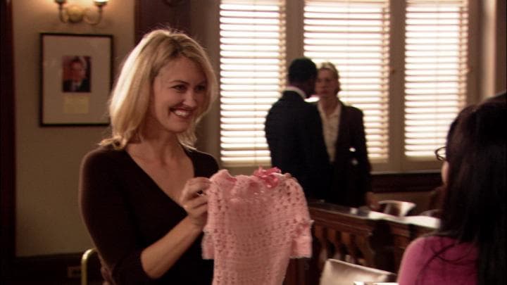 - I knitted you something.  - Oh, Juror Number Four!