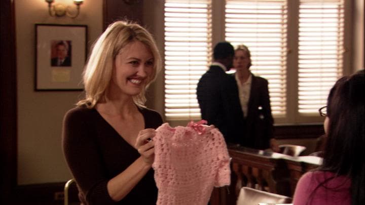 - I knitted you something.  - Oh, Juror Number Four!