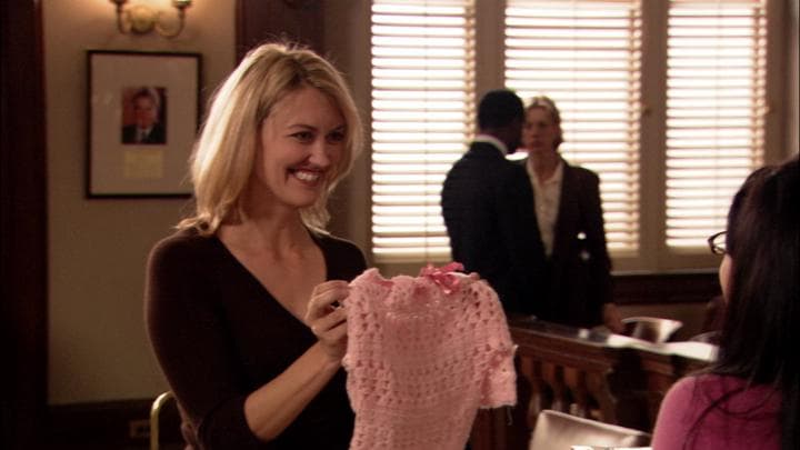 - I knitted you something.  - Oh, Juror Number Four!