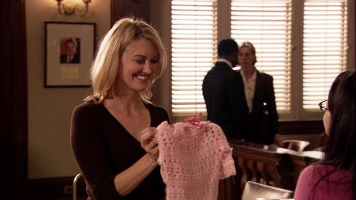 - I knitted you something.  - Oh, Juror Number Four!