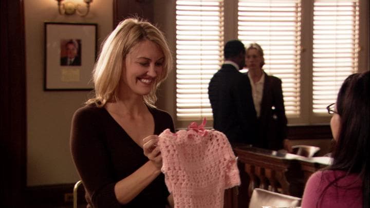 - I knitted you something.  - Oh, Juror Number Four!