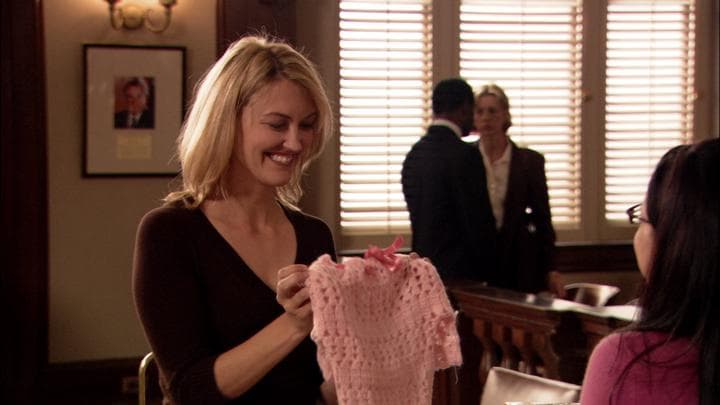 - I knitted you something.  - Oh, Juror Number Four!