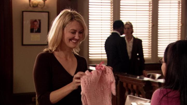 - I knitted you something.  - Oh, Juror Number Four!