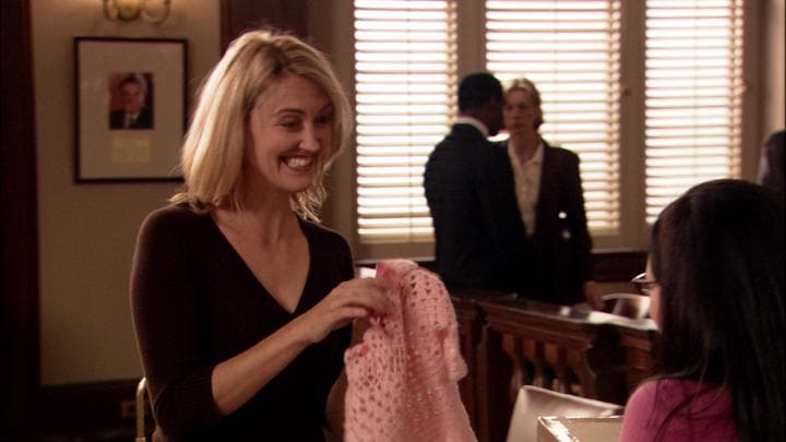 - I knitted you something.  - Oh, Juror Number Four!