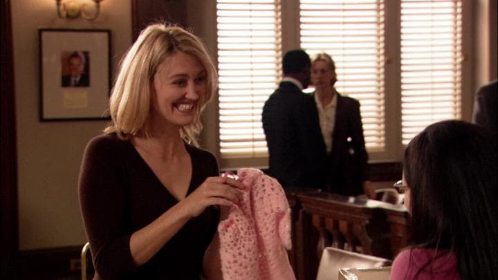 - I knitted you something.  - Oh, Juror Number Four!