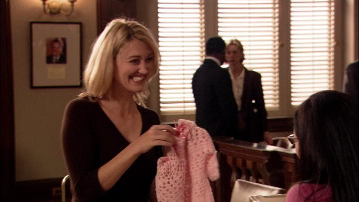 - I knitted you something.  - Oh, Juror Number Four!