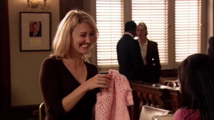 - I knitted you something.  - Oh, Juror Number Four!