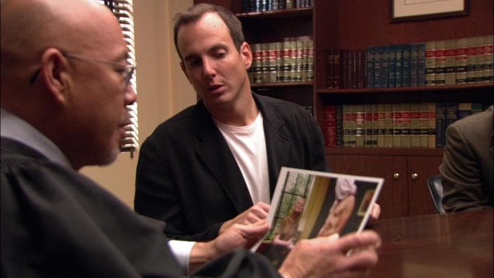 - But Gob catches a lucky break.  - There's no way to tell who this man is.