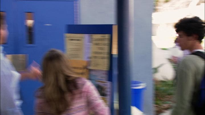 Michael arrived at school  to talk his son out of running for office.