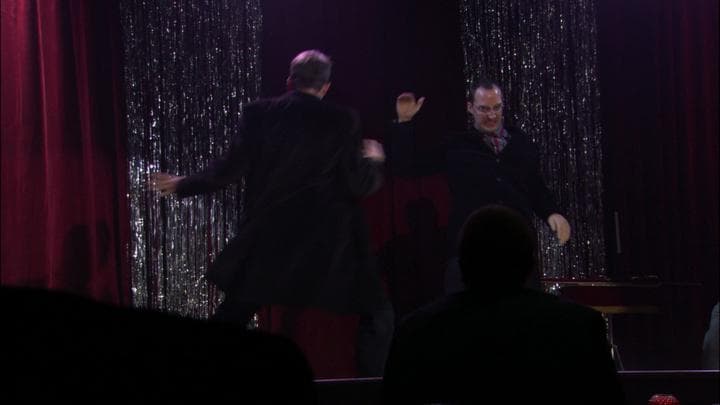 And back at the Gothic Castle,  Gob was performing his illusion.