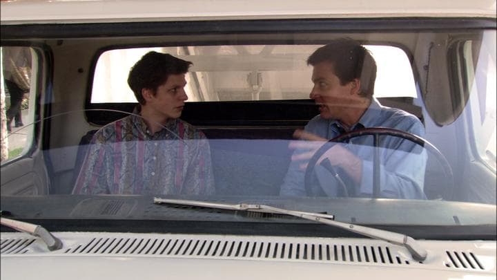 And Michael was finally ready  to make his son watch him drive.