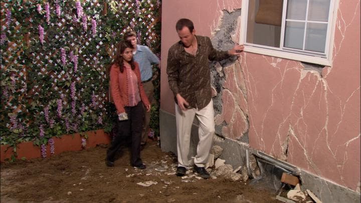 Gob had hidden his father  under a house that had just collapsed.