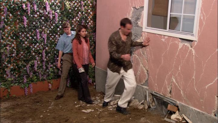 Gob had hidden his father  under a house that had just collapsed.