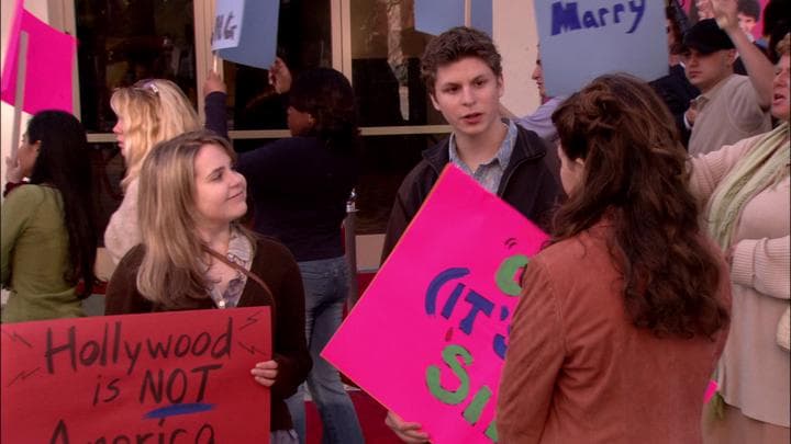 He even helped me make the signs.