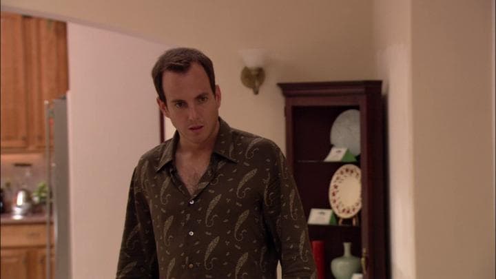 Just then, Gob came home to retrieve  his father from where he'd stashed him.