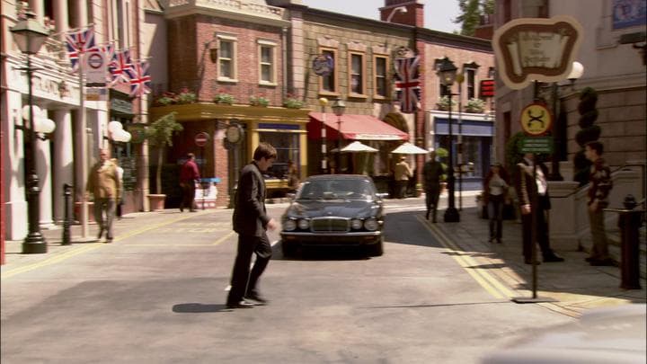 And Michael hurried to the British  section of Orange County for his date.