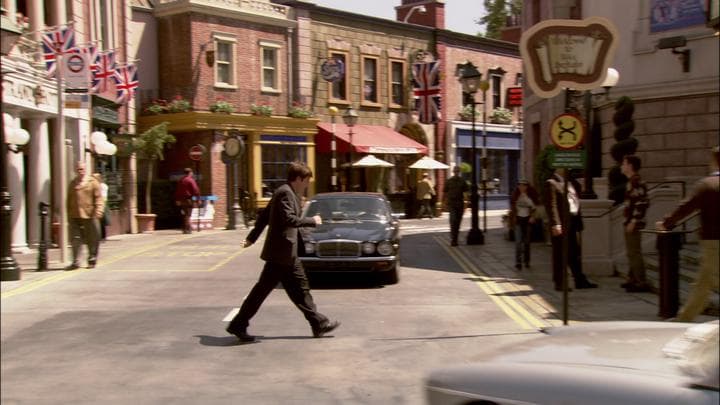 And Michael hurried to the British  section of Orange County for his date.