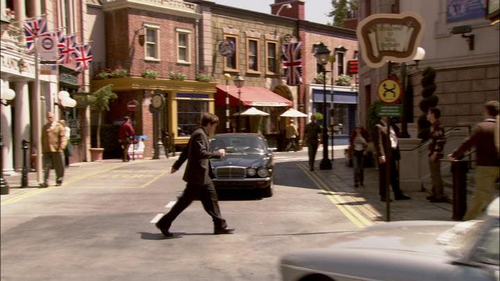 And Michael hurried to the British  section of Orange County for his date.