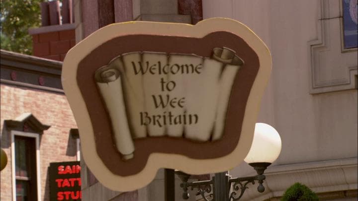 Only to find that Rita had chosen Wee  Britain's one American-themed restaurant.