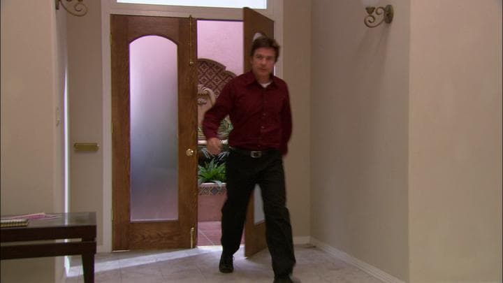 Michael stopped by his house to make sure  there were no signs of his family...