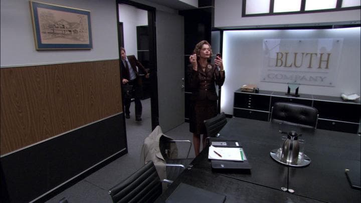 Later that day, Michael went into  the office to find the rest of his family.