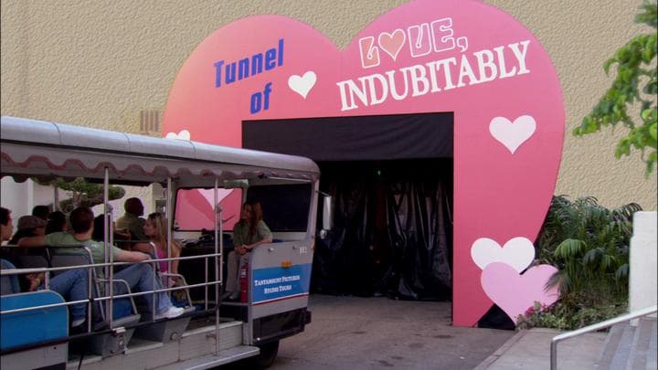 And soon the tour arrived at the  Tunnel of Love, Indubitably.