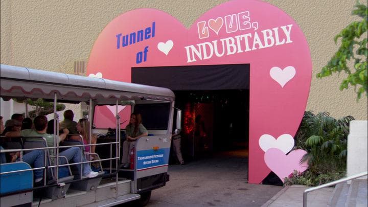 And soon the tour arrived at the  Tunnel of Love, Indubitably.