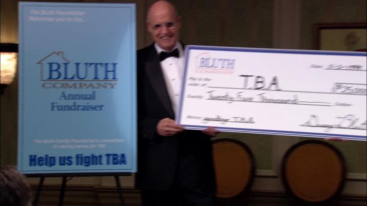 And much to their surprise,  the Bluths ended up raising over $25,000...