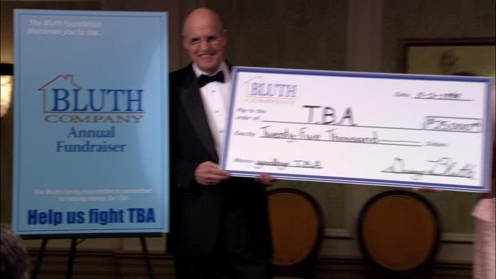 And much to their surprise,  the Bluths ended up raising over $25,000...