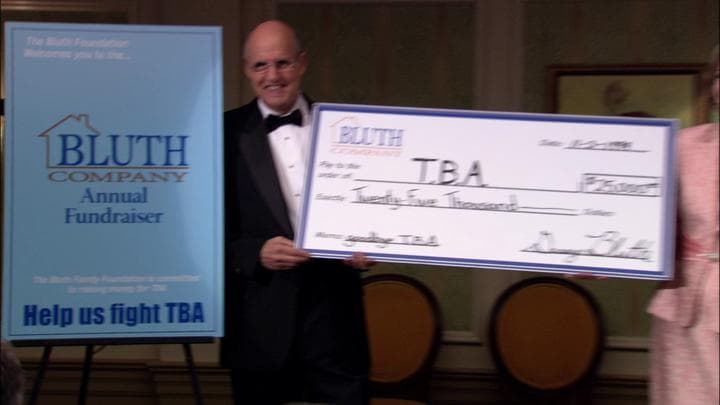 And much to their surprise,  the Bluths ended up raising over $25,000...