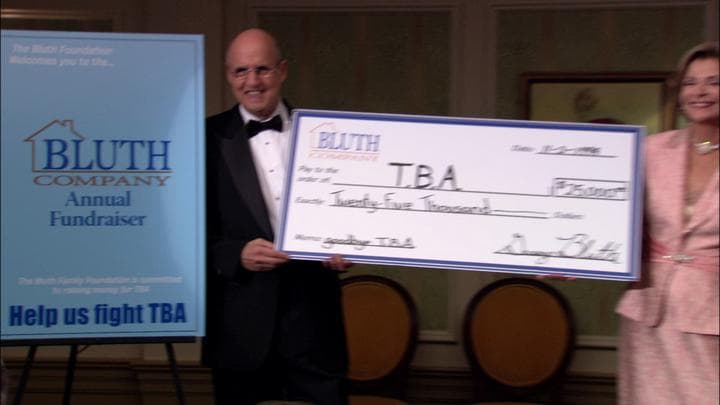 And much to their surprise,  the Bluths ended up raising over $25,000...