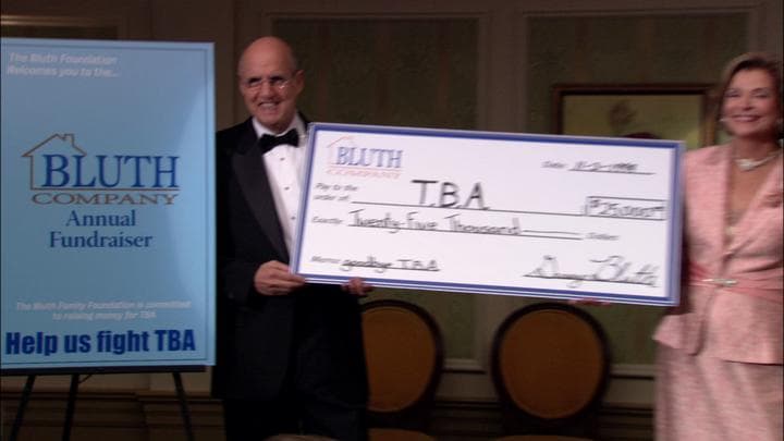 And much to their surprise,  the Bluths ended up raising over $25,000...