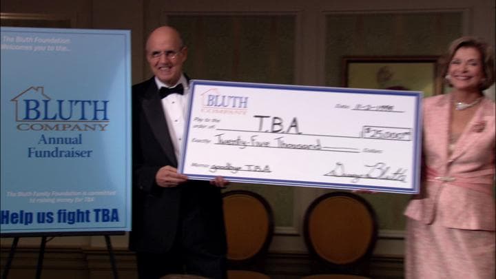 And much to their surprise,  the Bluths ended up raising over $25,000...