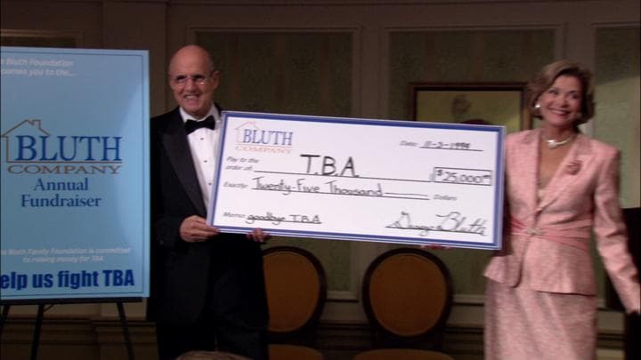 And much to their surprise,  the Bluths ended up raising over $25,000...