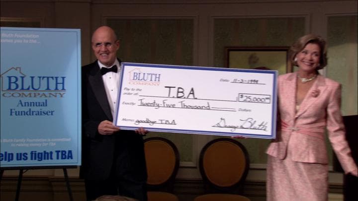 And much to their surprise,  the Bluths ended up raising over $25,000...